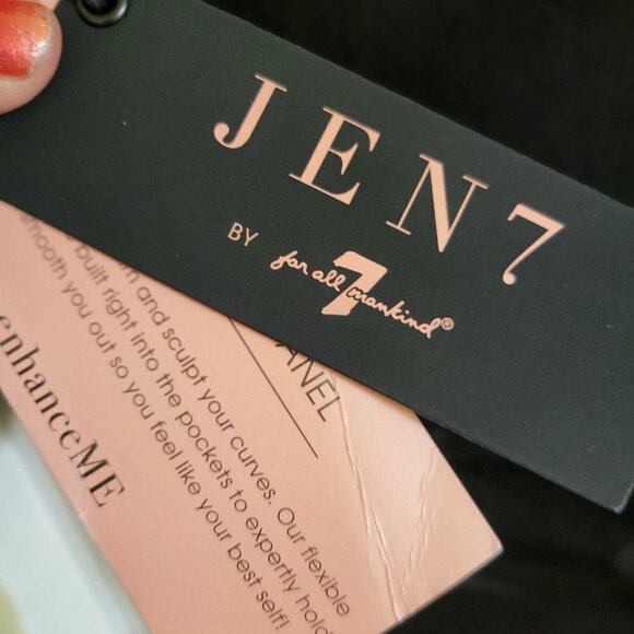 NWT 7 For All Mankind JEN 7 Women’s Size 14 Slim Fit Bootcut Jeans Black - Picture 7 of 10